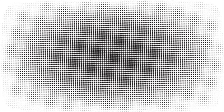 Grunge halftone gradient background. Faded grit noise texture. White and black sandy wallpaper. Retro pixelated backdrop. Anime or manga style comic overlay. Vector graphic design textured template