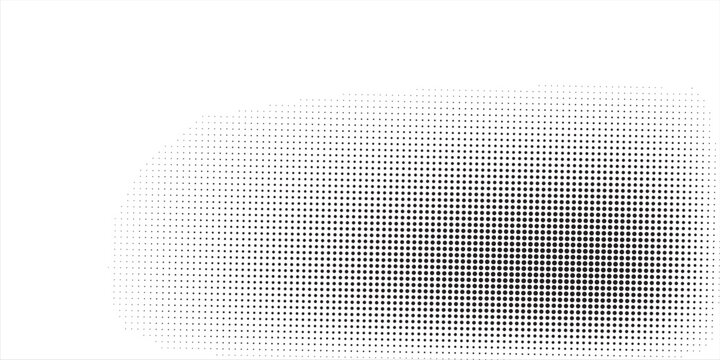 Pixelated bitmap gradient texture. Black and white dither pattern background. Abstract glitchy pattern. 8 bit video game screen wallpaper. Wide raster backdrop. Retro pixel art Illustration. Vector