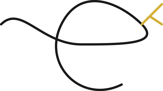 Minimalist black continuous line drawing of a peace dove carrying a golden olive leaf illustration