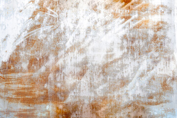 Fototapeta premium Rust dirty metal wall or plate used as old metal background texture