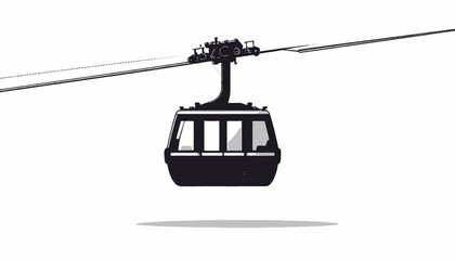Cable Car Gondola Transportation Vehicle. © Undangan