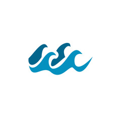 Fototapeta premium Vector illustration of ocean waves