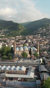 Aerial Bursa Ulu Mosque 