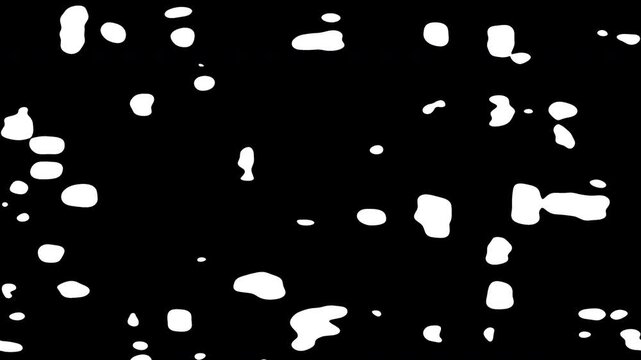 Black and white abstract loopable animation background with simplicity liquid monochrome effect. 4K stock video