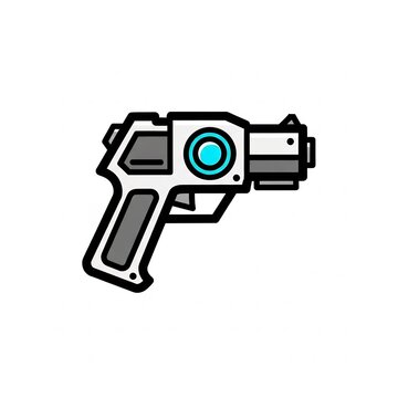 Sci-fi raygun blaster for gaming and fantasy concepts