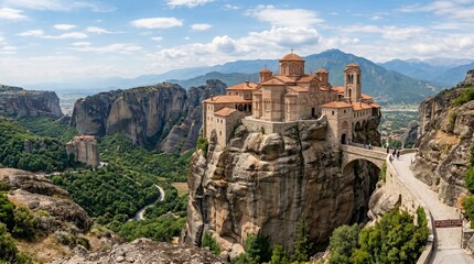 Fototapeta premium monastery in meteora greece