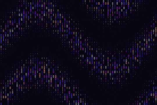 Abstract Binary Code Wave Background Digital Data Stream Concept for Technology and Cybersecurity Presentations