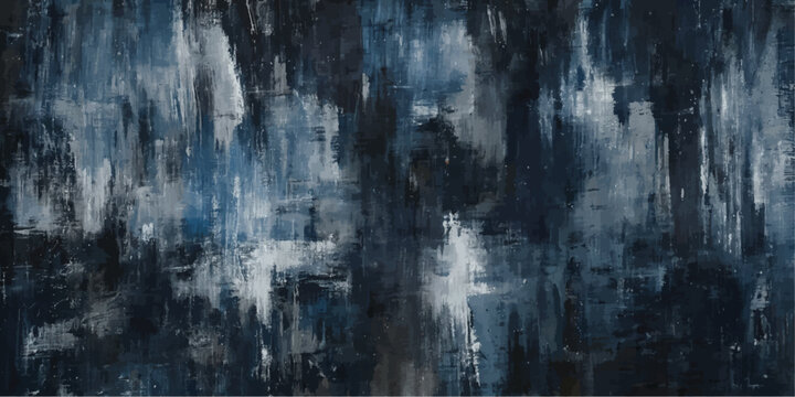 Dark navy blue abstract painted wall texture with rough brushstrokes abstract background distressed backdrop artistic creative material interior aesthetic composition decorative