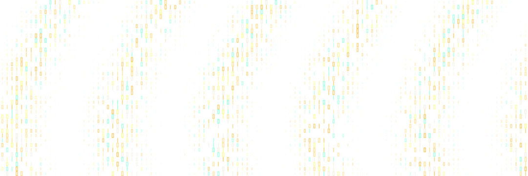 Abstract Digital Data Stream Background with Vertical Light Blue and Gold Dotted Lines for Technology Concepts