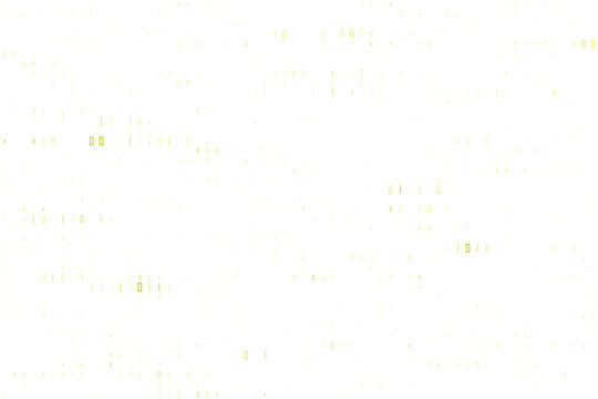 Abstract Digital Background with Floating Gold Binary Code Data Stream for Technology and Cyber Security Concepts