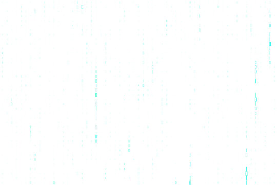 Abstract Digital Matrix Background with Falling Binary Code Data Streams for Technology and Cyber Security Concepts