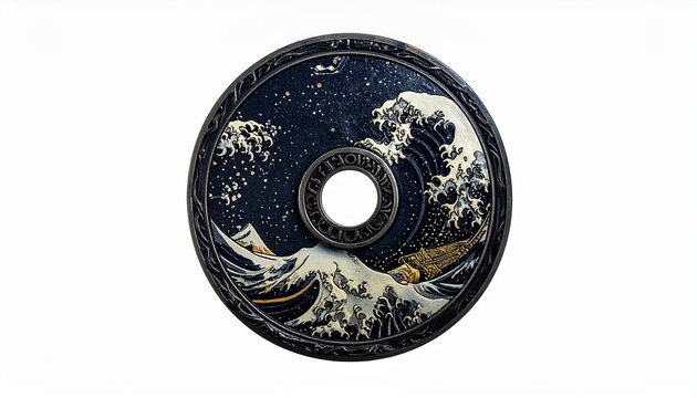 Illustration of Japanese Demon Slayer Tsuba The Ornate Sword Guard