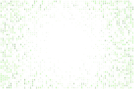 Binary Code Background with Central Copy Space for Technology Data Concepts and Digital Programming Themes