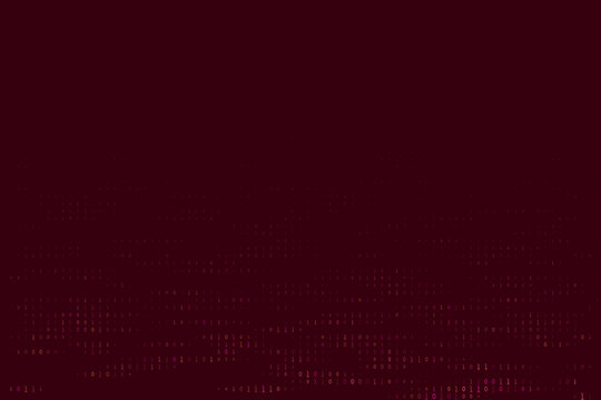 Dark Red Binary Code Background Abstract Digital Data Stream Concept for Cybersecurity and Technology Presentations