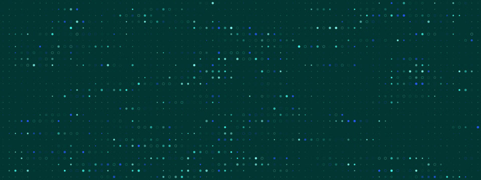 Abstract Digital Data Grid Background with Glowing Dots for Technology and Network Connectivity Concepts
