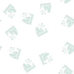 Fototapeta premium drought land vector glyph seamless pattern drought land sign illustration