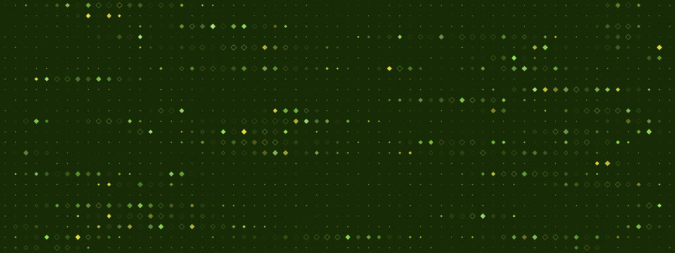 Abstract Digital Grid Background with Glowing Geometric Data Points for Technology and Cyber Security Concepts