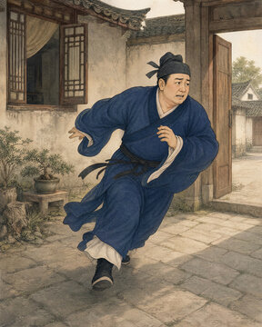 Painted Skin Frame 15 Wang begs the Daoist