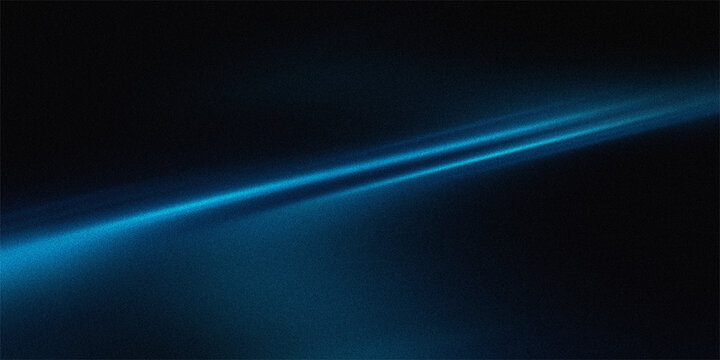 Abstract background featuring soft glowing blue light beams cutting through darkness creating a sense of motion and infinite space.