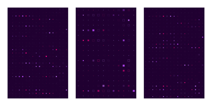 Abstract Digital Data Grid Background with Glowing Geometric Shapes for Technology and Network Visualization Concepts