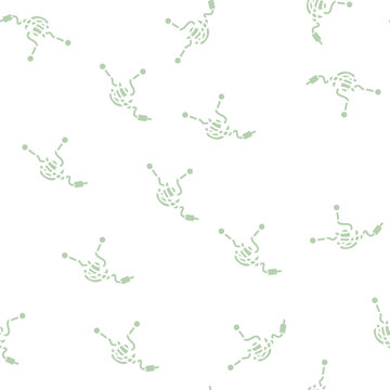 tangle earphone cable vector glyph seamless pattern tangle earphone cable sign illustration