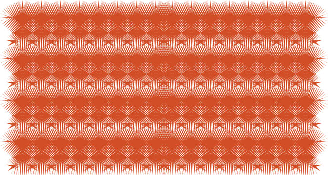Orange Geometric Seamless Pattern Background with Repeating Decorative Abstract Texture
