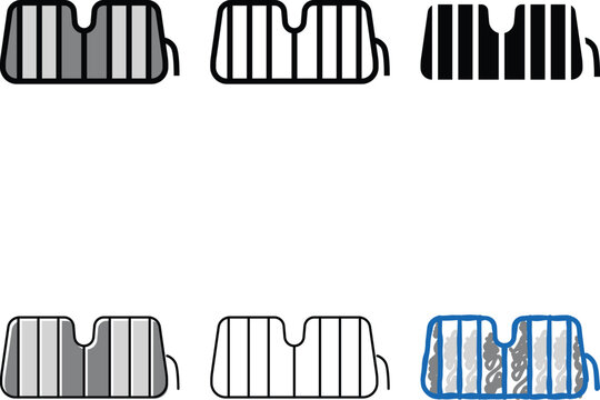 sunshade accessory color icon vector. sunshade accessory sign. isolated symbol multistyle