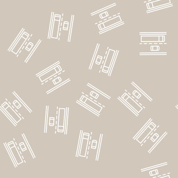 bituminous road vector line seamless pattern bituminous road sign illustration