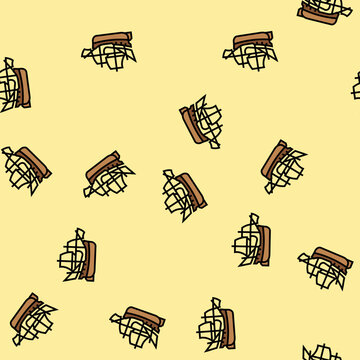 fluyt ancient ship vector seamless pattern fluyt ancient ship sign illustration