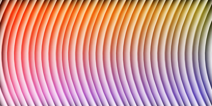 Abstract background with curved parallel lines creating vibrant colorful gradient spectrum.