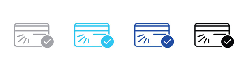 Successful credit card transaction approval checkmark vector illustration with checkmark approval transaction business verified validation confirmation financial commerce checkout transfer © SilentSmog