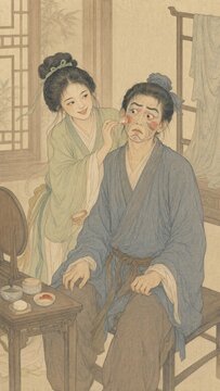 Xiao Cui Frame 10 Classical Chinese Folklore Illustration