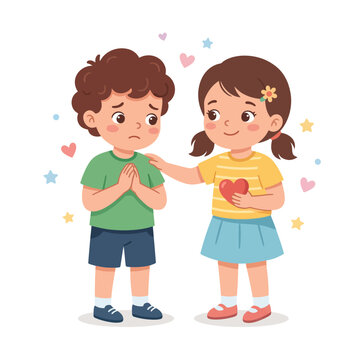 Kids Saying Sorry and Forgiving Each Other Character Education