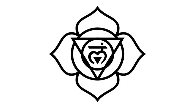 Root Chakra Symbol (Muladhara) - Yoga, Meditation, Spirituality Icon
