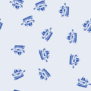 fluyt ancient ship vector glyph seamless pattern fluyt ancient ship sign illustration