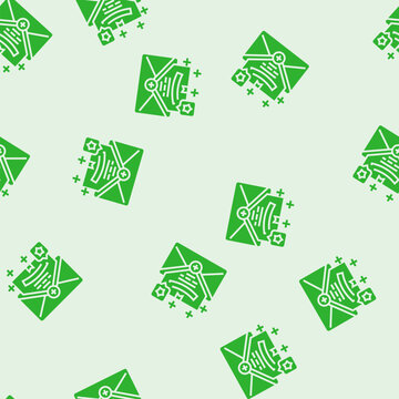 event triggered email vector glyph seamless pattern event triggered email sign illustration