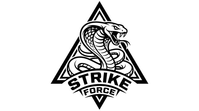 Cobra snake head logo emblem.