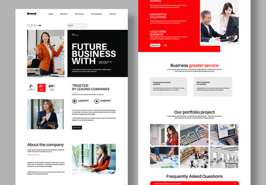 Corporate Landing Page Design