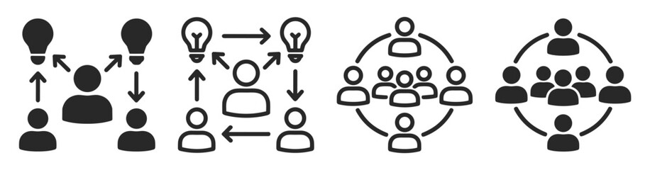 Set of translation and language icons including speech bubbles with greetings and globe with arrows for language exchange on transparent background © Ярослав Дацко