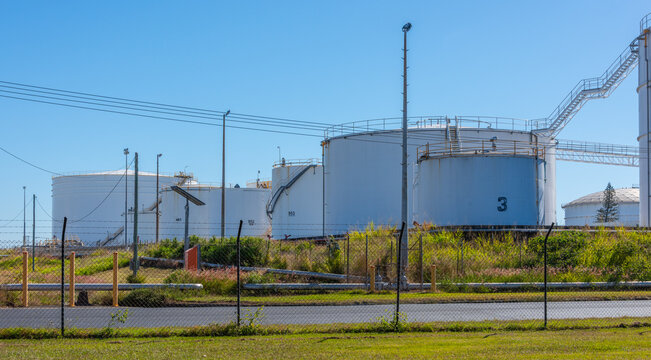 Diesel storage tanks at Mackay Harbour