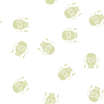 hypothyroidism endocrinology vector glyph seamless pattern hypothyroidism endocrinology sign illustration