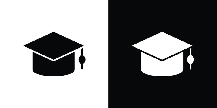 Degree icon elements in flat style for projects