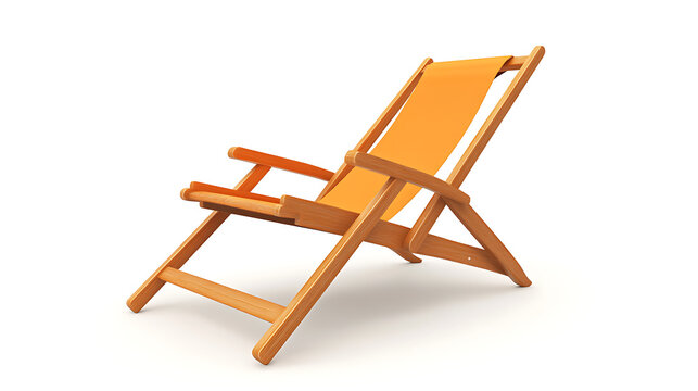wooden chair isolated on white background