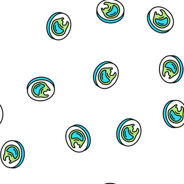 macrophage cell immunity vector seamless pattern macrophage cell immunity sign illustration