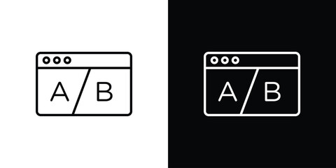 A B test icon elements for projects and designs © Win