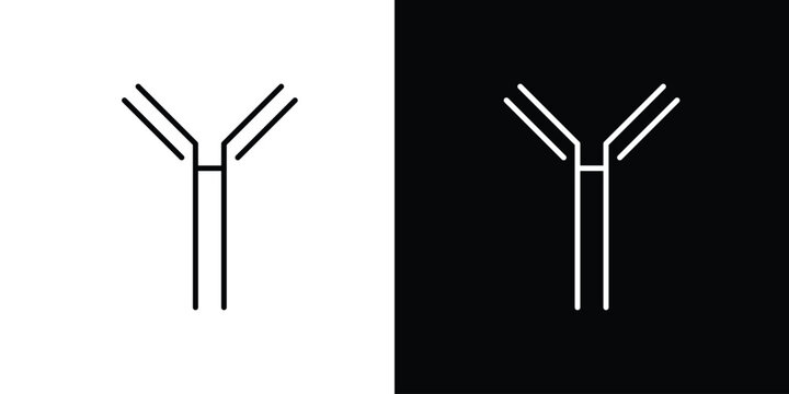 Antibody icon elements for projects and designs