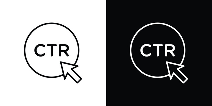 CTR icon elements for projects and designs