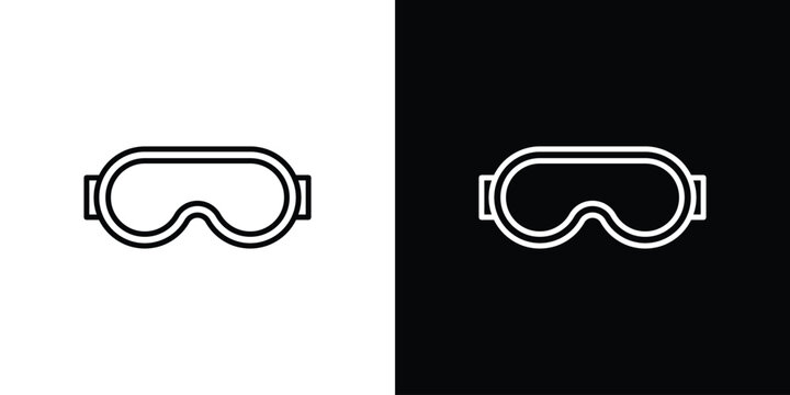 Eye mask icon elements for projects and designs