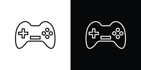 Game controller icon elements for projects and designs © Win
