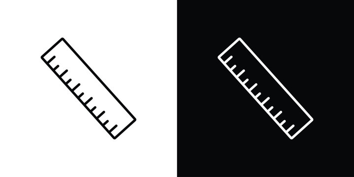 Ruler icon elements for projects and designs